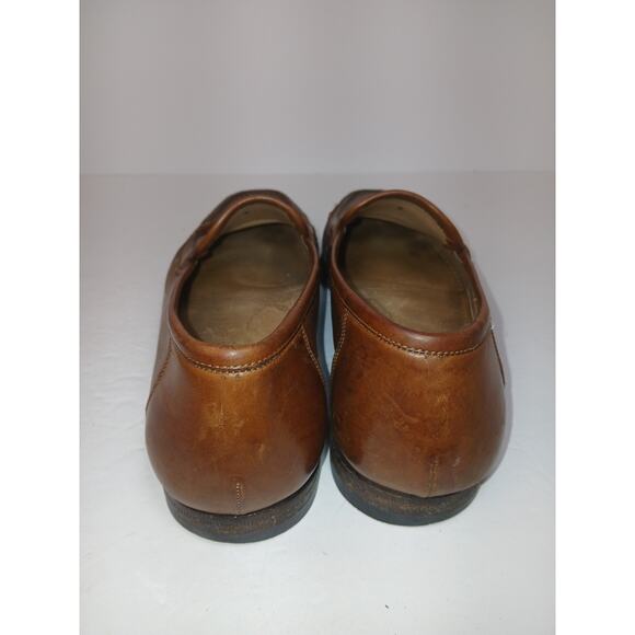 Santoni Brown Tassel Loafers Italy Mens 8 D - Picture 6 of 6